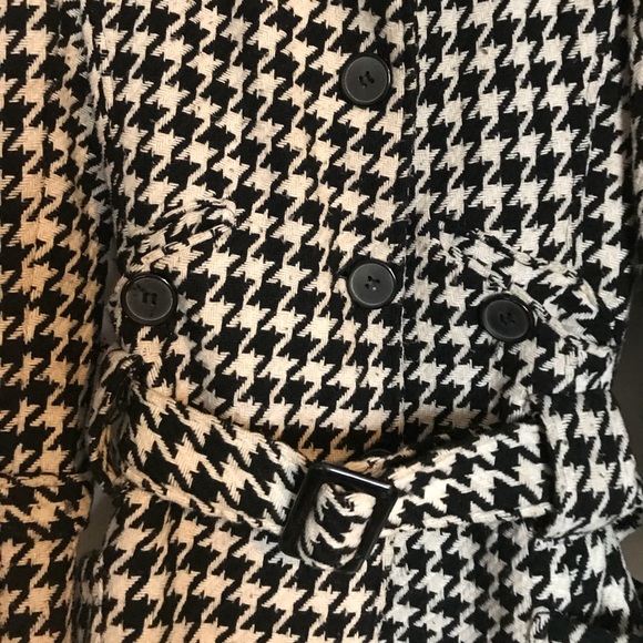 AMERICAN RAG hounds tooth winter PEA COAT size SM - Picture 3 of 5